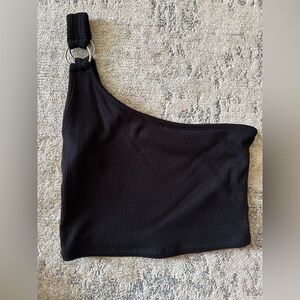 NWT Garage cropped black tank top